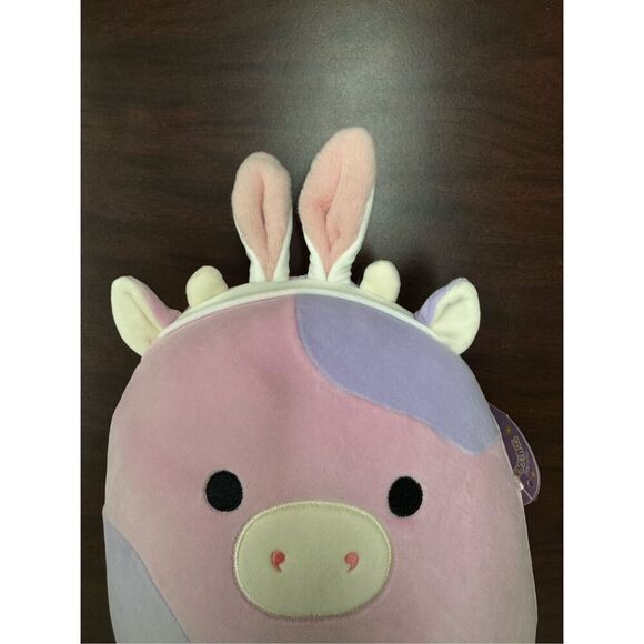 NWT Patty Pink Purple Cow 11 Inch Easter Squishmallows Plush - Picture 2 of 6